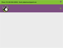 Tablet Screenshot of g2dpetresort.com
